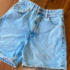 Zara high waisted denim shorts